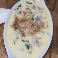 Don Tequilas Mexican Grill - Fresh queso with ground beef and pico