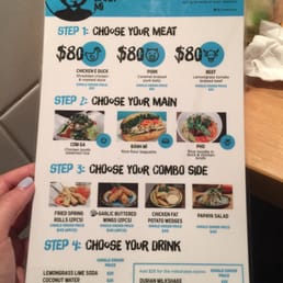 Lunch menu