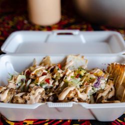 FiyahNesian Cuisine - Teriyaki Chicken Quesadilla