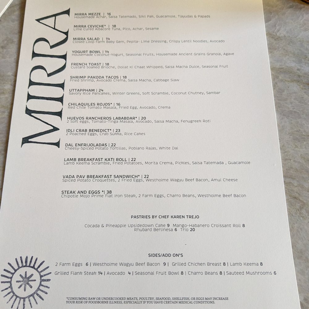 Menu Menu