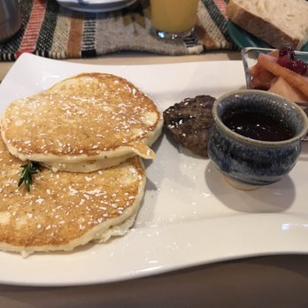 Good Medicine Lodge - Rosemary lemon pancakes - Try these if you have the opportunity!! - Hotels Near Me - Whitefish, Montana