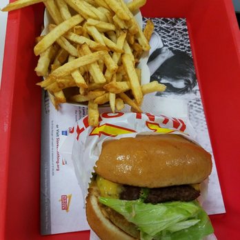 In-N-Out Burger - Cheeseburger with fries - Burgers Near Me - Midvale, Utah