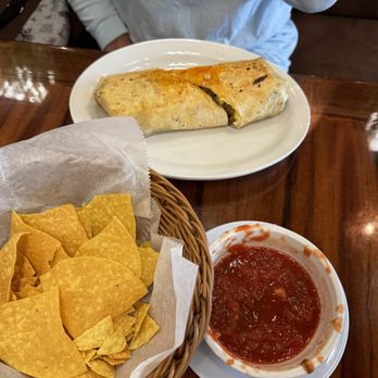 Vivencia Latin Flavors - Hoosier Burrito and chips and salsa - Breakfast & Brunch Near Me - Bloomington, Indiana