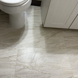 New bathroom floor