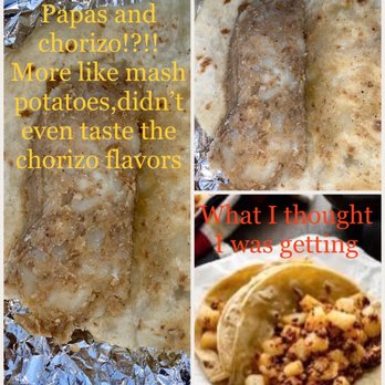 Soliz Casa De Tacos - Expectations (not asking much) VS. Reality. Papas with chorizo tacos, alrighty then. - Breakfast & Brunch Near Me - Stafford, Texas Soliz Casa De Tacos - Expectations (not asking much) VS. Reality. Papas with chorizo tacos, alrighty then. - Breakfast & Brunch Near Me - Stafford, Texas