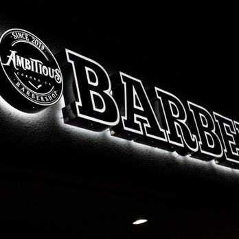 GAN Signs & Graphics - Halo-illuminated Barber Sign - Signmaking Near Me - Walnut, California