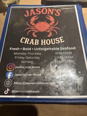 Menu photo 1 Jason's Crab House Springfield, VA Menu photo 1 Jason's Crab House Springfield, VA