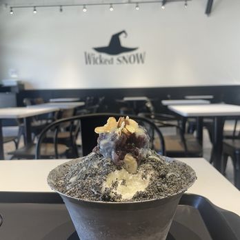 Wicked Snow - black sesame bingsu - Desserts Near Me - Austin, Texas Wicked Snow - black sesame bingsu - Desserts Near Me - Austin, Texas
