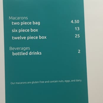 Macaron Bar - The prices. - Desserts Near Me - Louisville, Kentucky