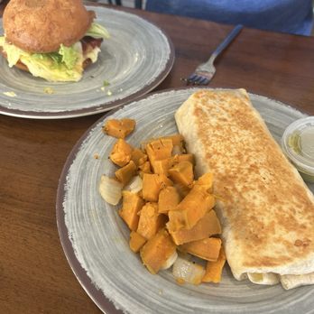The Landing Market - Yum! Breakfast sandwich and burrito. - Public Markets Near Me - Decorah, Iowa The Landing Market - Yum! Breakfast sandwich and burrito. - Public Markets Near Me - Decorah, Iowa