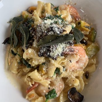 Summit Grill - Flash fried sage and mushrooms with delicious shrimp! - American Near Me - Gladstone, Missouri