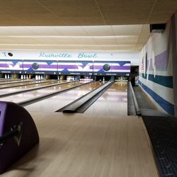 Rushville Bowl - Looking down the last lanes in the house. Lane 11 & 12.