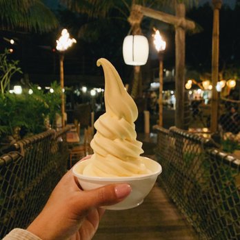Enchanted Tiki Room - Pineapple & mango dole whip - Amusement Parks Near Me - Anaheim, California