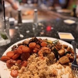 Sweet Carrot and grilled veggies