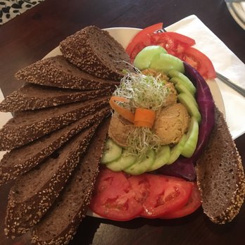 Liquid Earth - Hummus plate (salivating). Look at how pretty this is?! - Vegan Near Me - Baltimore, Maryland