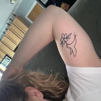 Sleepy Hollow Tattoos - Hummingbird and flower - Tattoo Near Me - Fort Worth, Texas Sleepy Hollow Tattoos - Hummingbird and flower - Tattoo Near Me - Fort Worth, Texas