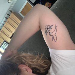 Sleepy Hollow Tattoos - Hummingbird and flower