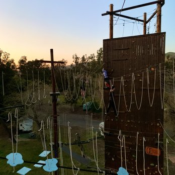 Orange County Ropes Course - Headed into early evening with three on the 3rd level - Challenge Courses Near Me - Yorba Linda, California Orange County Ropes Course - Headed into early evening with three on the 3rd level - Challenge Courses Near Me - Yorba Linda, California