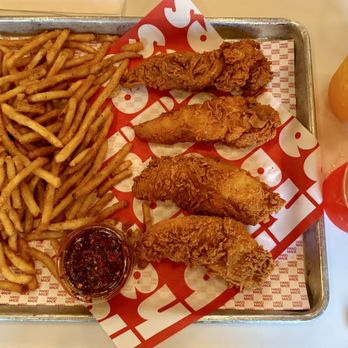 Happies Hand Made - Small Just the Tenders (x2) Tallow Fries Alpine Strawberry Passion Fruit soda - Chicken Shop Near Me - Los Angeles, California Happies Hand Made - Small Just the Tenders (x2) Tallow Fries Alpine Strawberry Passion Fruit soda - Chicken Shop Near Me - Los Angeles, California