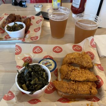BJ Hot Chicken - Chicken 3 Tenders w/1 Side & beer - Chicken Wings Near Me - Mt Juliet, Tennessee BJ Hot Chicken - Chicken 3 Tenders w/1 Side & beer - Chicken Wings Near Me - Mt Juliet, Tennessee