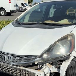 My Honda looking pretty sad.