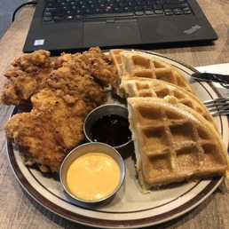 Fried chicken and waffles