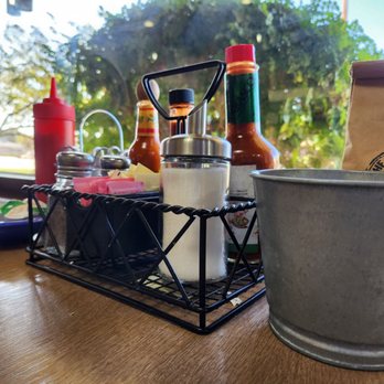 The Cracked Egg - Condiments at the table - Breakfast & Brunch Near Me - Phoenix, Arizona