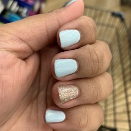 After service had to stop by a drug store for cuticle oil. Cute nails just poorly executed.