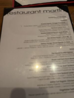 Menu photo 2 Restaurant Martin Santa Fe, NM