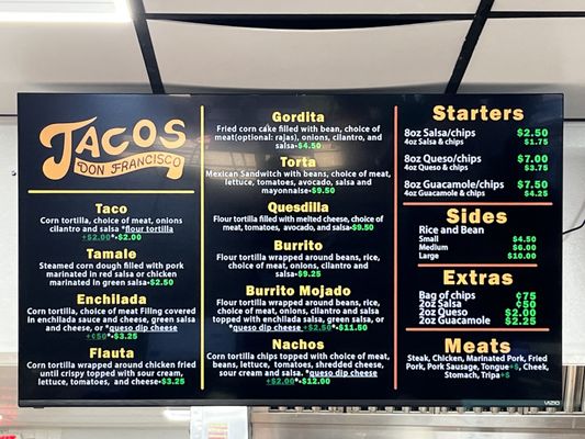 Menu photo 2 Tacos Don Francisco Tulsa, OK Menu photo 2 Tacos Don Francisco Tulsa, OK
