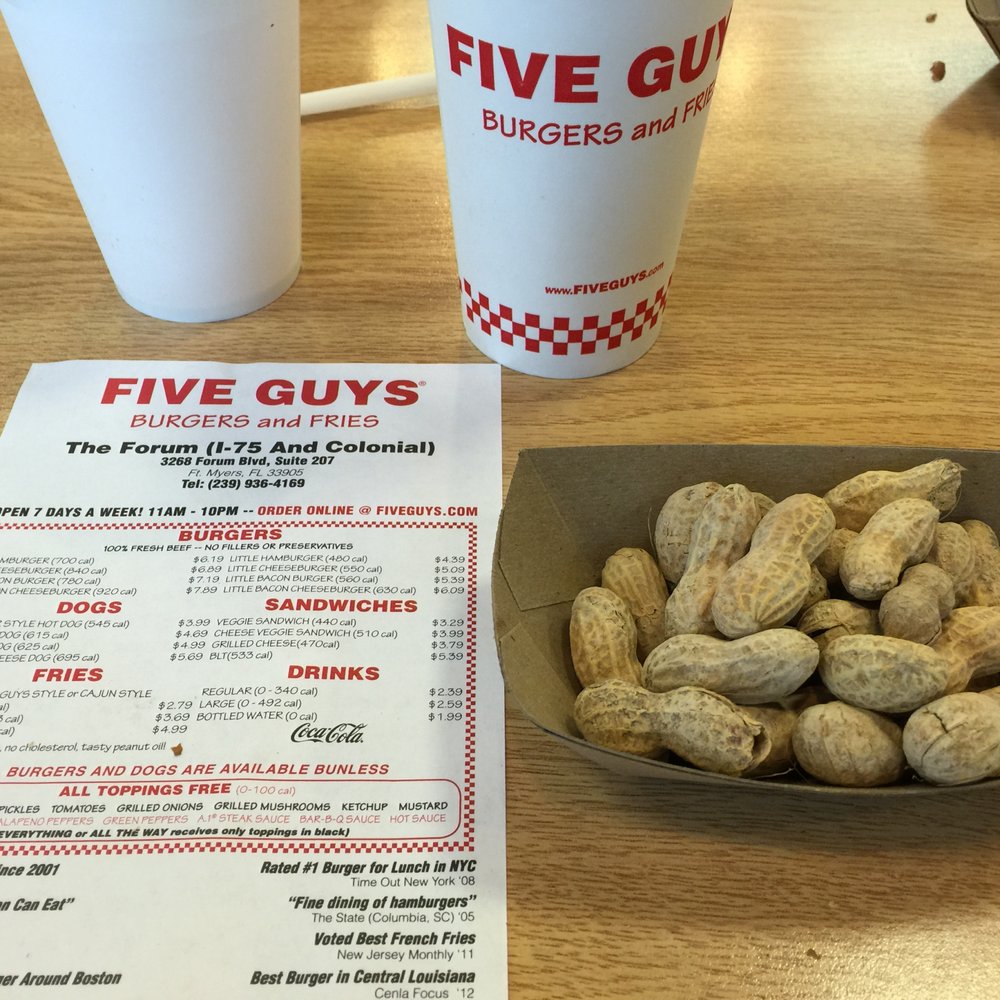 Burgers, Fries and Peanuts!