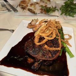Christopher's World Grille - Espresso Rubbed Steak with Mashed Potatoes