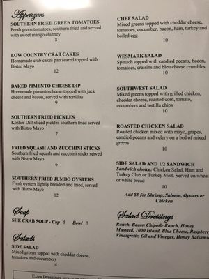 Menu photo 4 Simply Southern Bistro Sumter, SC