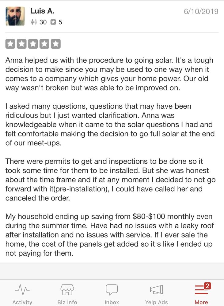 Slide of Solar Girl Anna