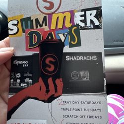 Shadrachs Coffee - Summer Promos