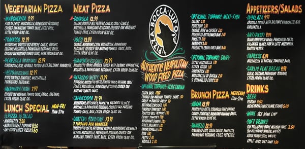 Menu photo 4 Pizza Bocca Lupo San Jose, CA Menu photo 4 Pizza Bocca Lupo San Jose, CA