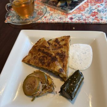 Classy Hippie Tea - The Mediterranean course, with one of the best, freshest dolmas we ever had - Coffee & Tea Near Me - Sacramento, California Classy Hippie Tea - The Mediterranean course, with one of the best, freshest dolmas we ever had - Coffee & Tea Near Me - Sacramento, California