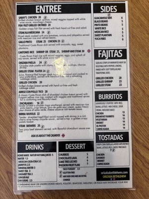 Menu photo 2 Orizaba Bethlehem, PA