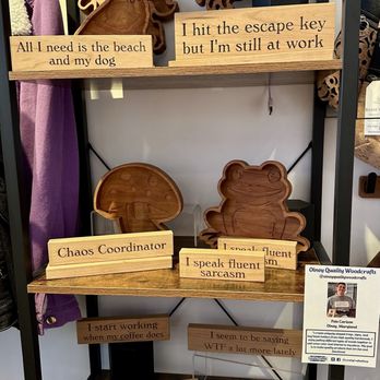 Locally Crafted - I love the wooden signs. - Arts & Crafts Near Me - Gaithersburg, Maryland