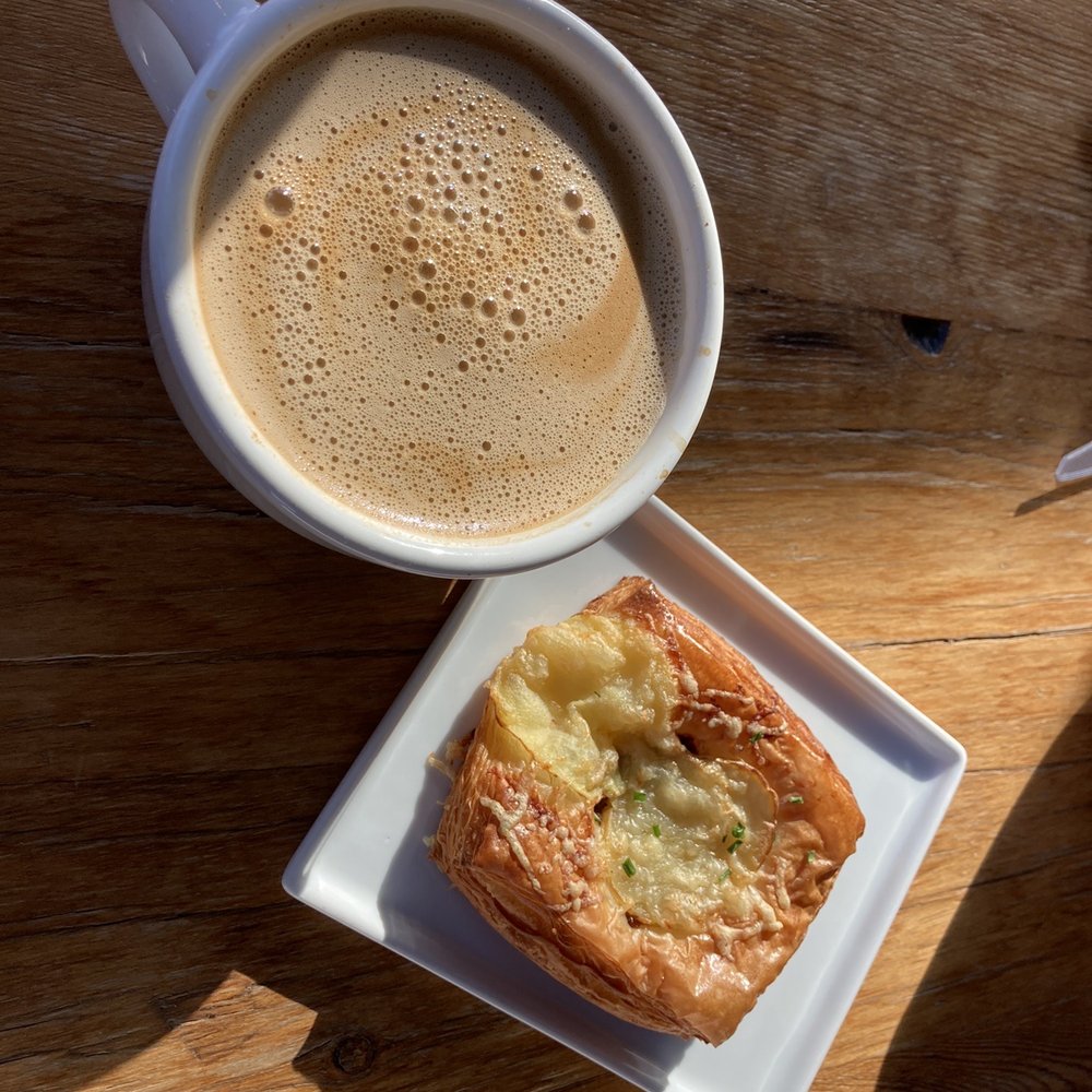 Ridman's Coffee - Sippy cup latte has nut milk, maple syrup, ginger and spices. Excellent potato chive croissant from Hewn in Evanston. - Coffee & Tea Near Me - Chicago, Illinois Ridman's Coffee - Sippy cup latte has nut milk, maple syrup, ginger and spices. Excellent potato chive croissant from Hewn in Evanston. - Coffee & Tea Near Me - Chicago, Illinois