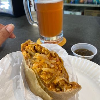 Sonora Grill - Beef chorizo breakfast burrito. - Mexican Near Me - Moreno Valley, California Sonora Grill - Beef chorizo breakfast burrito. - Mexican Near Me - Moreno Valley, California