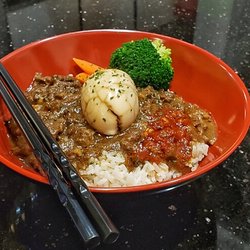 Happy Tea - Mixed pork on rice