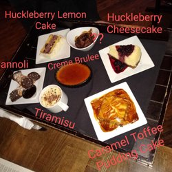 Quinn's Tavern - We were presented with a dessert display tray instead of a menu. So I took a picture and annotated it as best as I can!