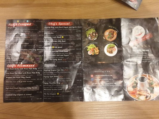 Menu photo 2 Peak Thai Kawana Buddina, QLD