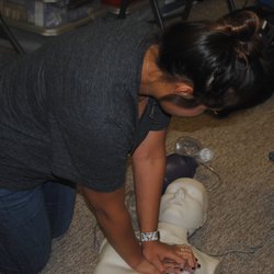 PERCOMOnline - Students demonstrate their CPR abilities during practice and testing.