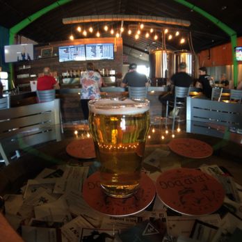 Lead Dog Brewing - Barrel Table - Breweries Near Me - Reno, Nevada