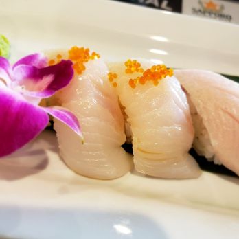 HIRO Sushi - Nigiri: hirame, hamachi, sake, maguro - Japanese Near Me - Medford, Oregon HIRO Sushi - Nigiri: hirame, hamachi, sake, maguro - Japanese Near Me - Medford, Oregon