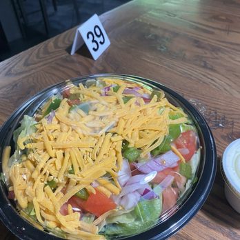 Pi Squared Pizza - Plenty of salad - Chicken Wings Near Me - Hendersonville, North Carolina