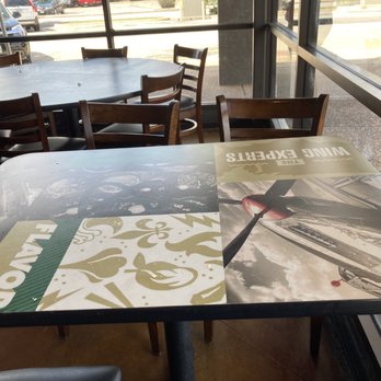 Wingstop - One of many dirty tables - Chicken Wings Near Me - Austin, Texas
