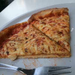 Pizzeria Venezia - Not too much left of a cheese pizza. The pep pizza is also de-lish...